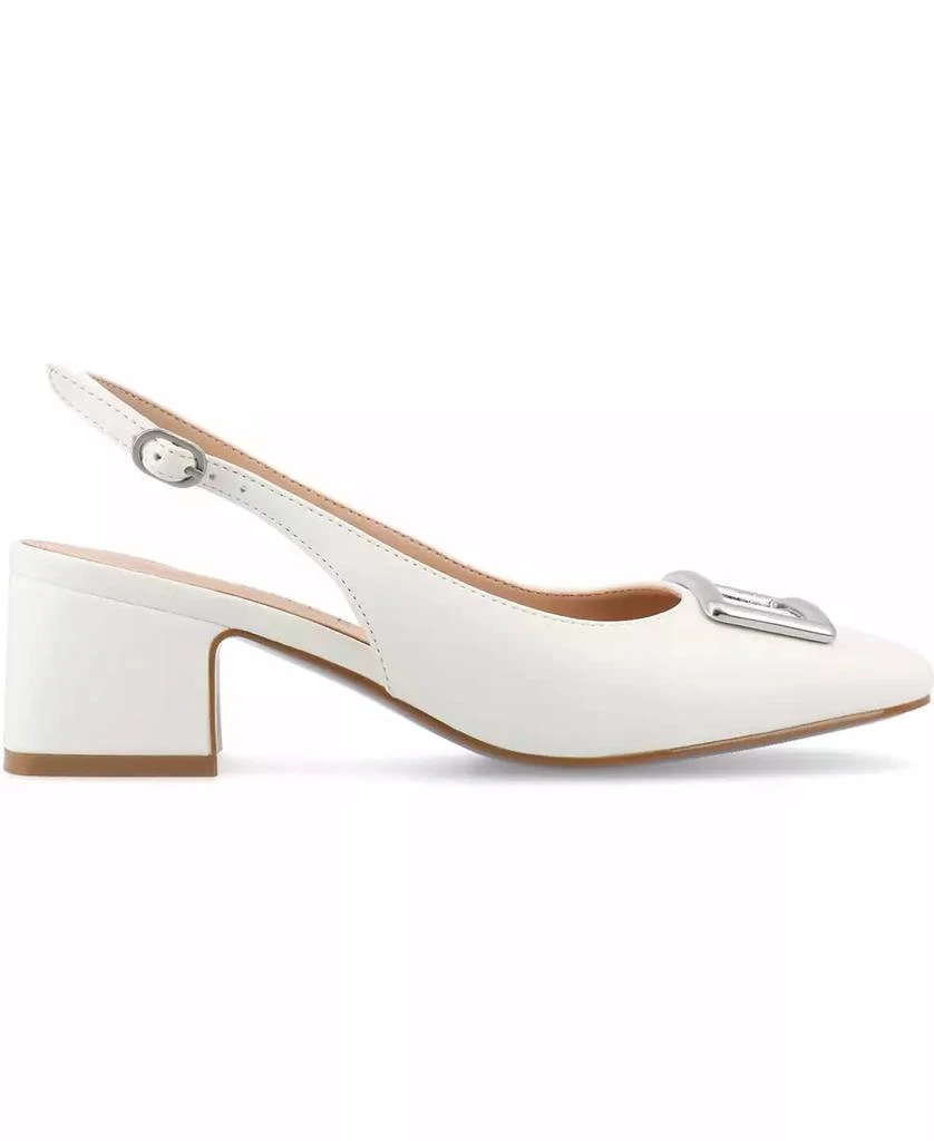 商品Journee Collection|Women's Everlee Tru Comfort Foam Sling Back Square Toe Pumps,价格¥387,第2张图片详细描述