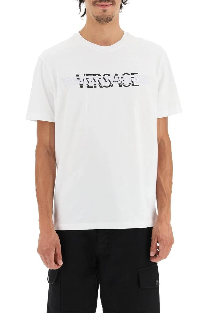 商品Versace|Versace mitchel fit t-shirt with greca and logo,价格¥1701,第2张图片详细描述
