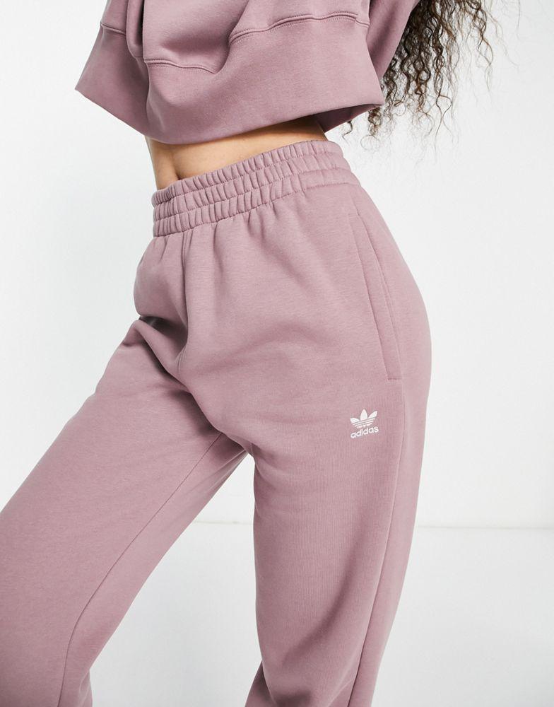 adidas Originals Essentials joggers in mauve商品第4张图片规格展示