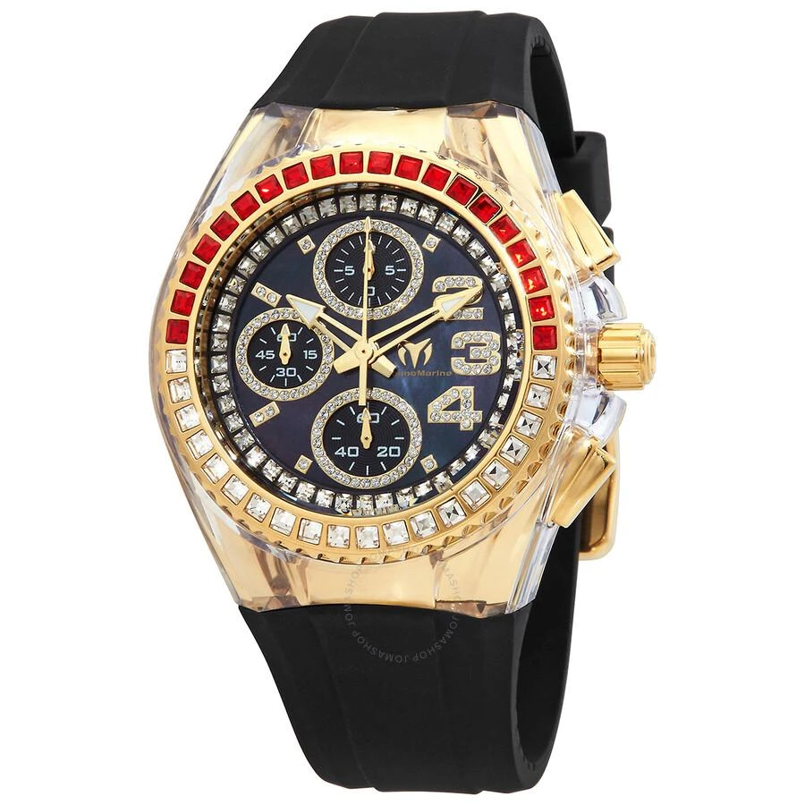 商品TechnoMarine|Cruise Chronograph Quartz Black Dial Unisex Watch TM-121064,价格¥740,第1张图片
