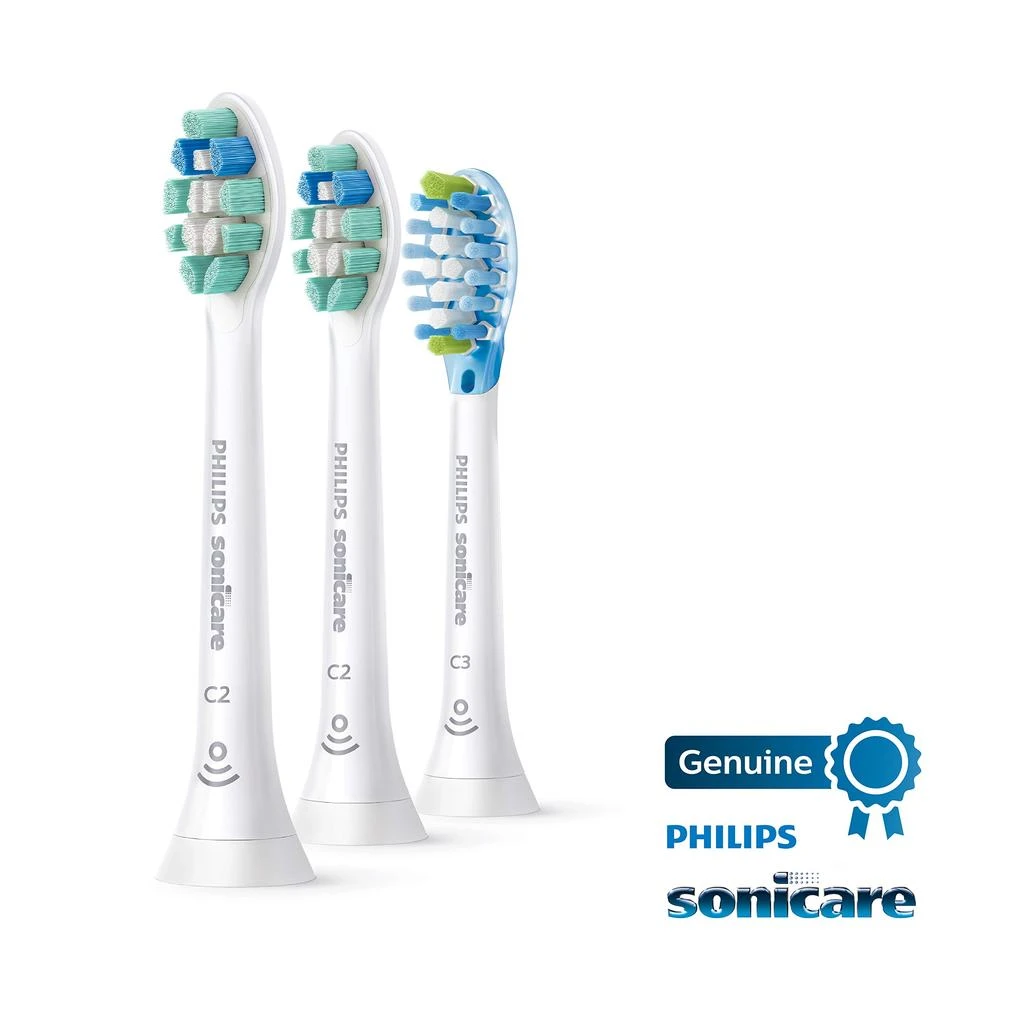 Philips Sonicare Genuine Toothbrush Head Variety Pack, C3 Premium Plaque Control and C2 Optimal Control, 3 Brush Heads, White, HX9023/69 商品
