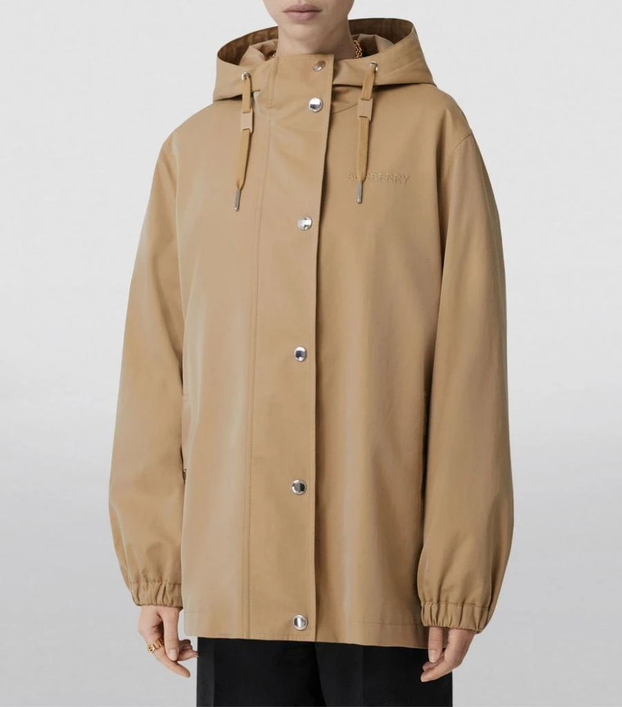 商品Burberry|Tropical-Gabardine Hooded Jacket,价格¥14089,第3张图片详细描述