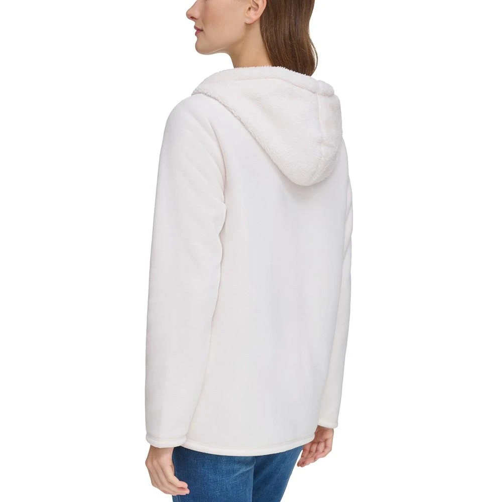 商品Tommy Hilfiger|Women's Sherpa Fleece Zip-Up Hooded Sweatshirt,价格¥659,第2张图片详细描述