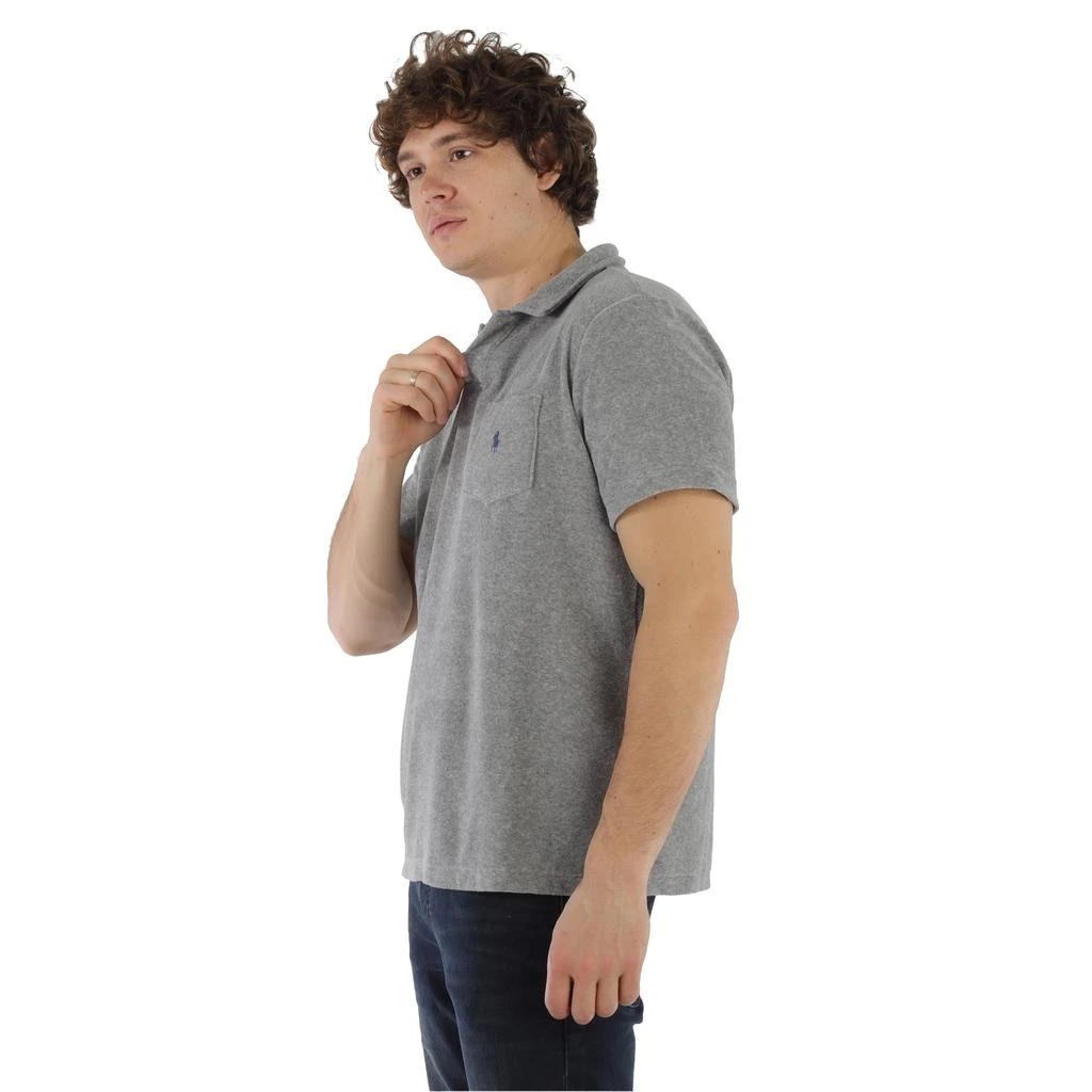 商品Ralph Lauren|Grey Custom Slim-fit Short Sleeve Terry Polo Shirt,价格¥659-¥779,第2张图片详细描述