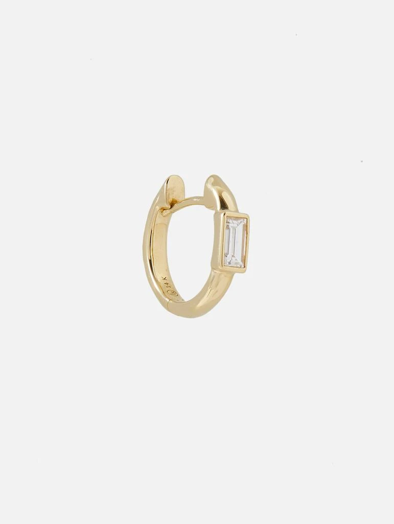 商品THREE STORIES JEWELRY|Single Classic Baguette Huggie Hoop,价格¥7510,第1张图片