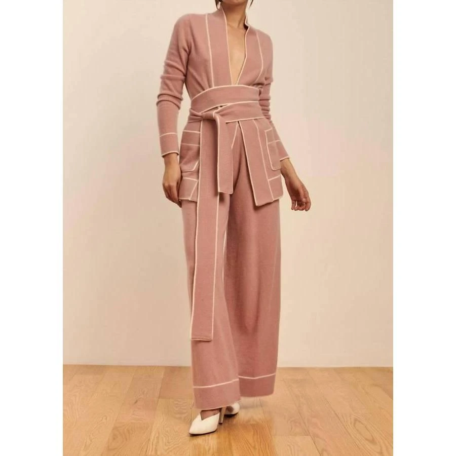 商品Madeleine Thompson|Madeleine Thompson Ladies fashion womens 67205-Dusty Pink/Cream-L,价格¥2546,第1张图片