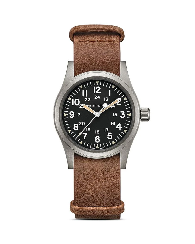 商品Hamilton|Mechanical Khaki Field Watch, 38mm,价格¥4589,第1张图片