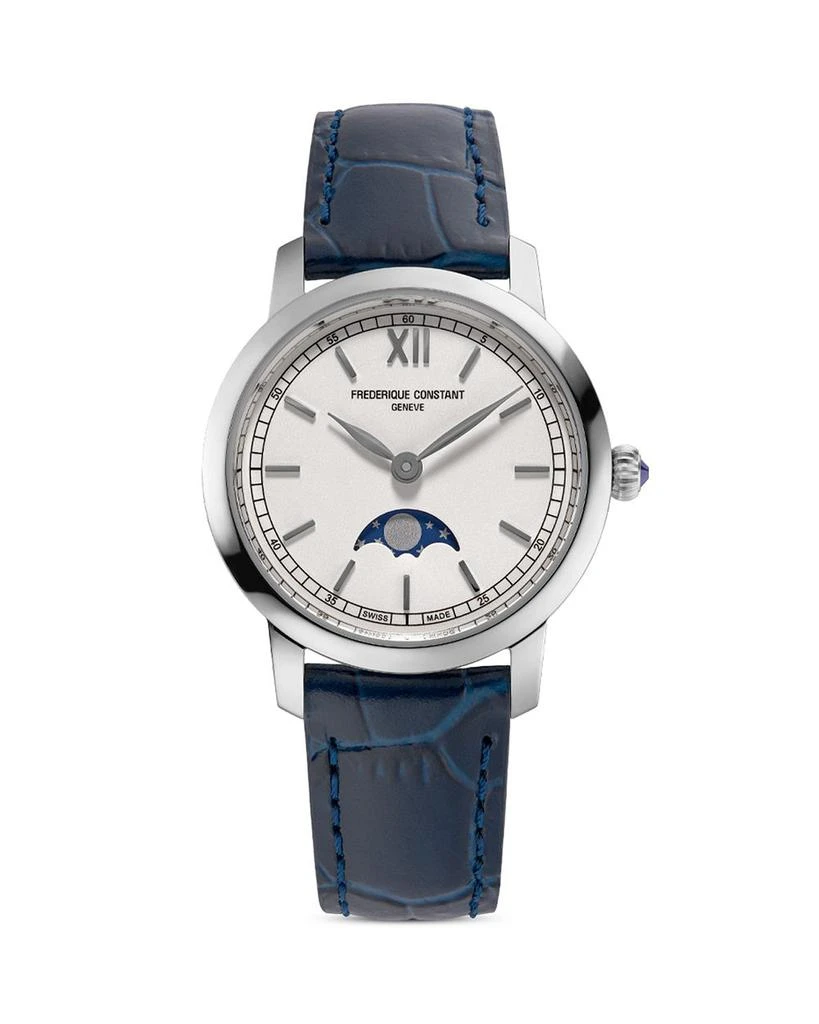 商品Frederique Constant|Slimline Moonphase Watch, 30mm,价格¥4998,第1张图片