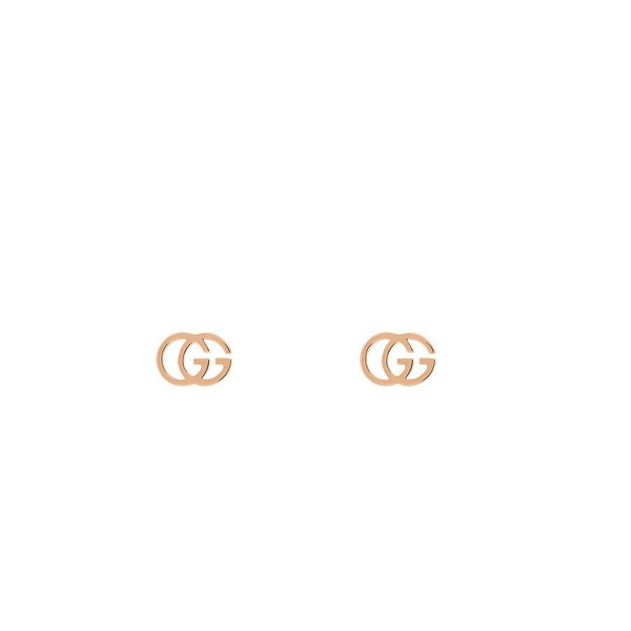 商品Gucci|GUCCI Running Rose Gold Stud Earrings,价格¥4802,第1张图片
