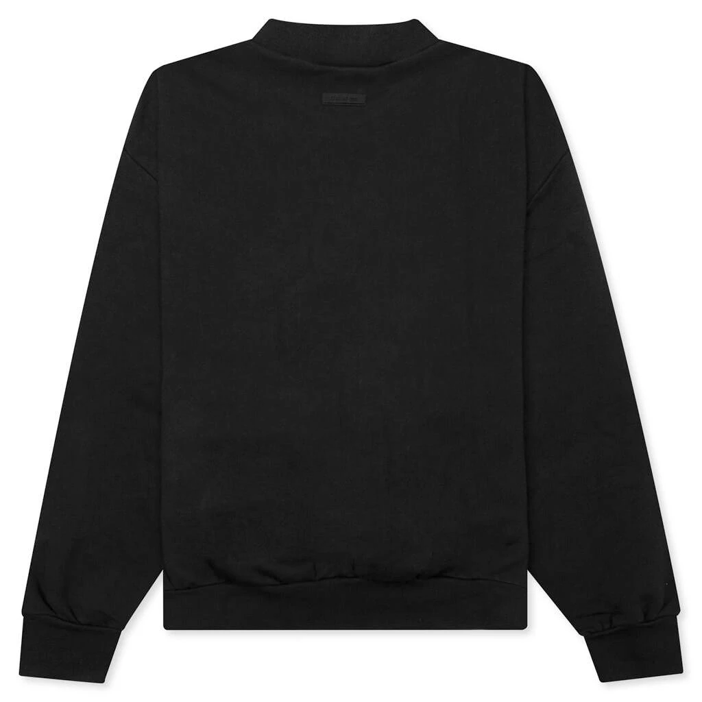 商品Essentials|Essential Crewneck - Jet Black,价格¥685,第2张图片详细描述