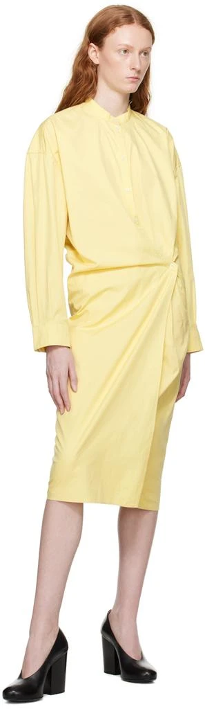 商品Lemaire|Yellow Twisted Midi Dress,价格¥1943,第4张图片详细描述