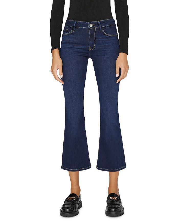 商品FRAME|Le Cropped Mini High Rise Bootcut Jeans in Porter,价格¥1616,第3张图片详细描述