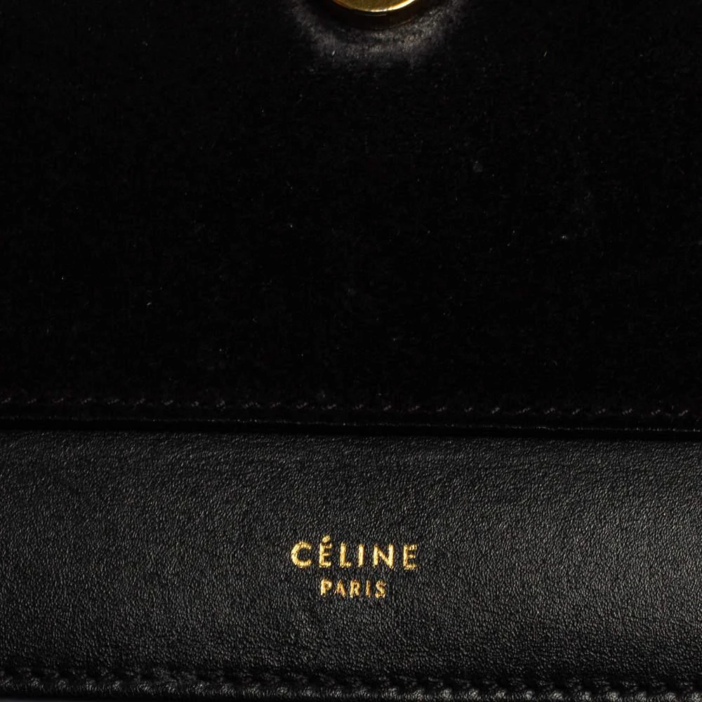 Celine Black Suede And Leather Pocket Envelope Shoulder Bag 商品