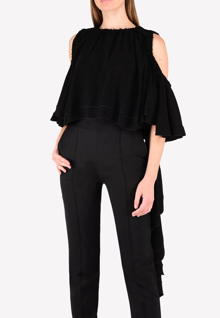 商品ELLERY|Baby Cold-Shoulder Ruffle Crop Top,价格¥4234,第1张图片