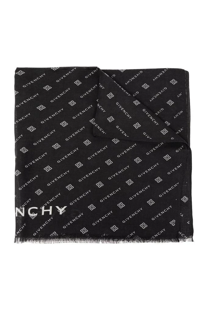 商品Givenchy|Givenchy Monogrammed Frayed Edge Scarf,价格¥1687,第1张图片