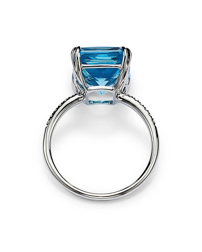 商品Bloomingdale's|Blue Topaz and Diamond Statement Ring in 14K White Gold - Exclusive ,价格¥4979,第4张图片详细描述