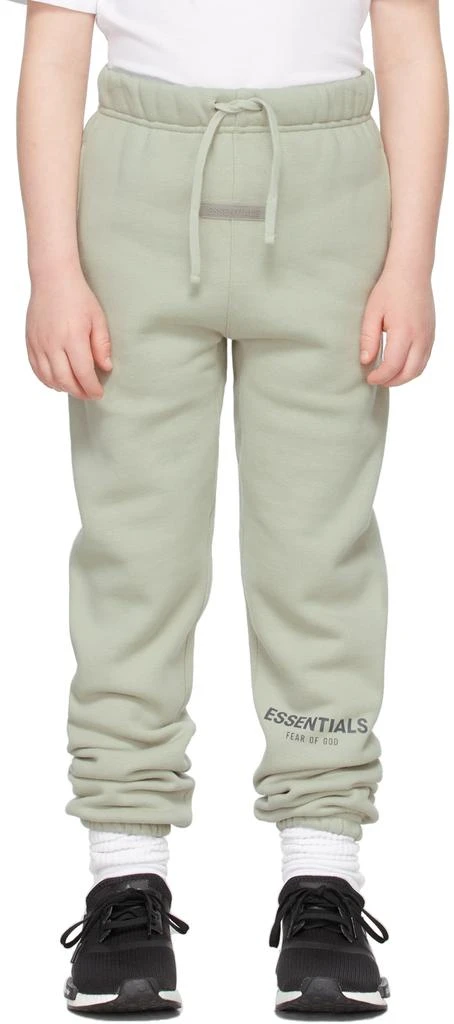 商品Essentials|SSENSE Exclusive Kids Green Fleece Lounge Pants,价格¥398,第2张图片详细描述