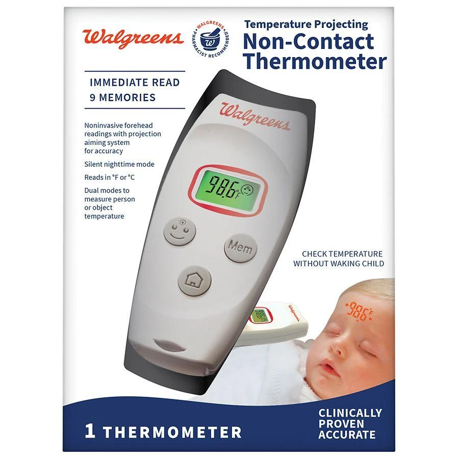 商品Walgreens|Temperature Projecting Non-Contact Thermometer,价格¥300,第1张图片