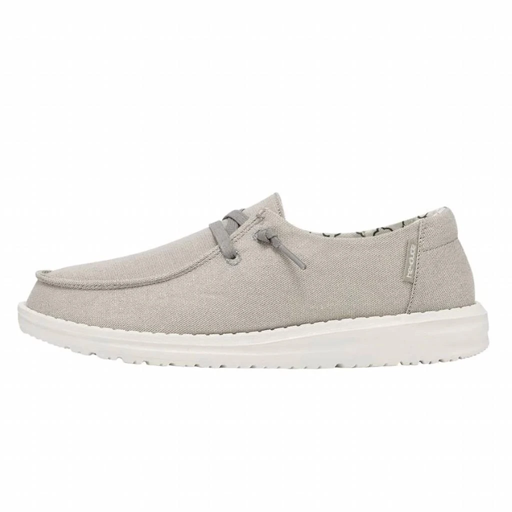 商品Hey Dude|Women's Wendy Sparkling Slip On Shoes In Pearl Grey,价格¥197,第1张图片
