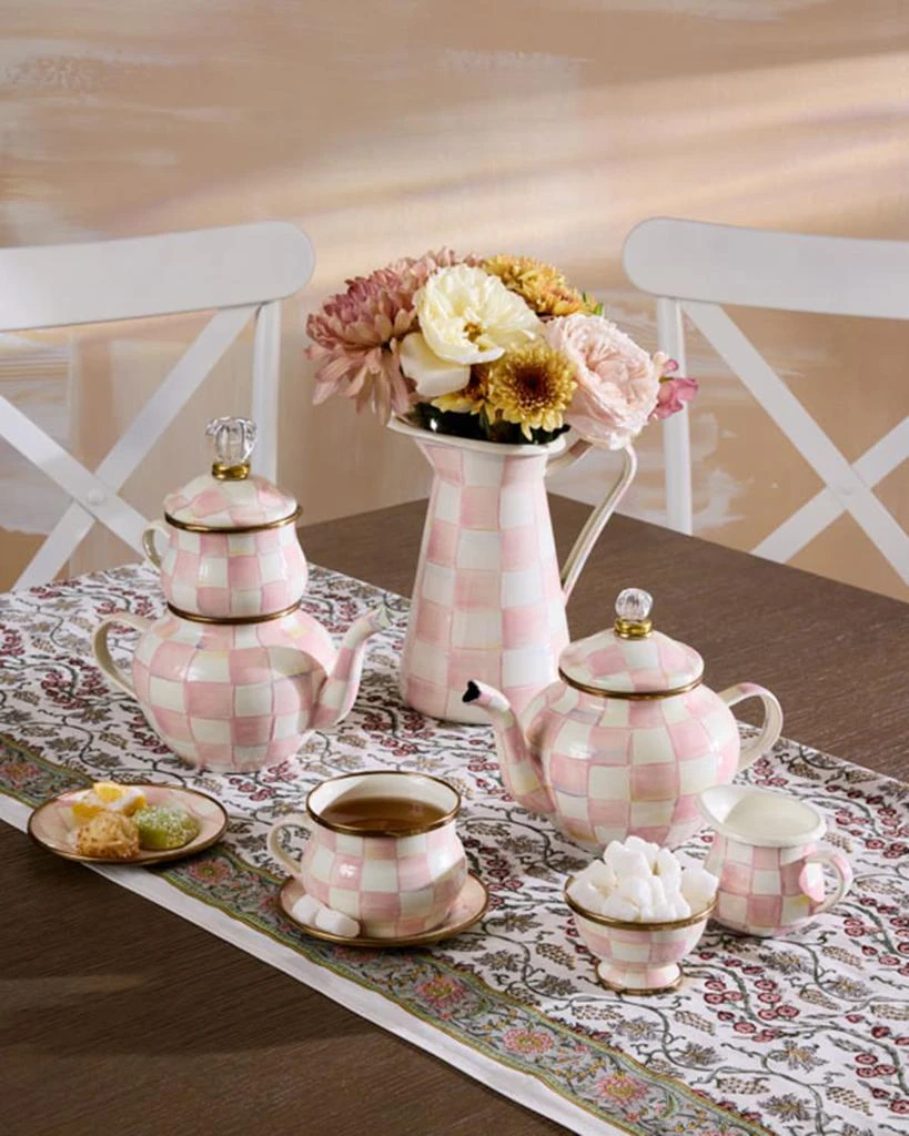 商品MacKenzie-Childs|Rosy Check Enamel High Tea Set,价格¥1555,第3张图片详细描述
