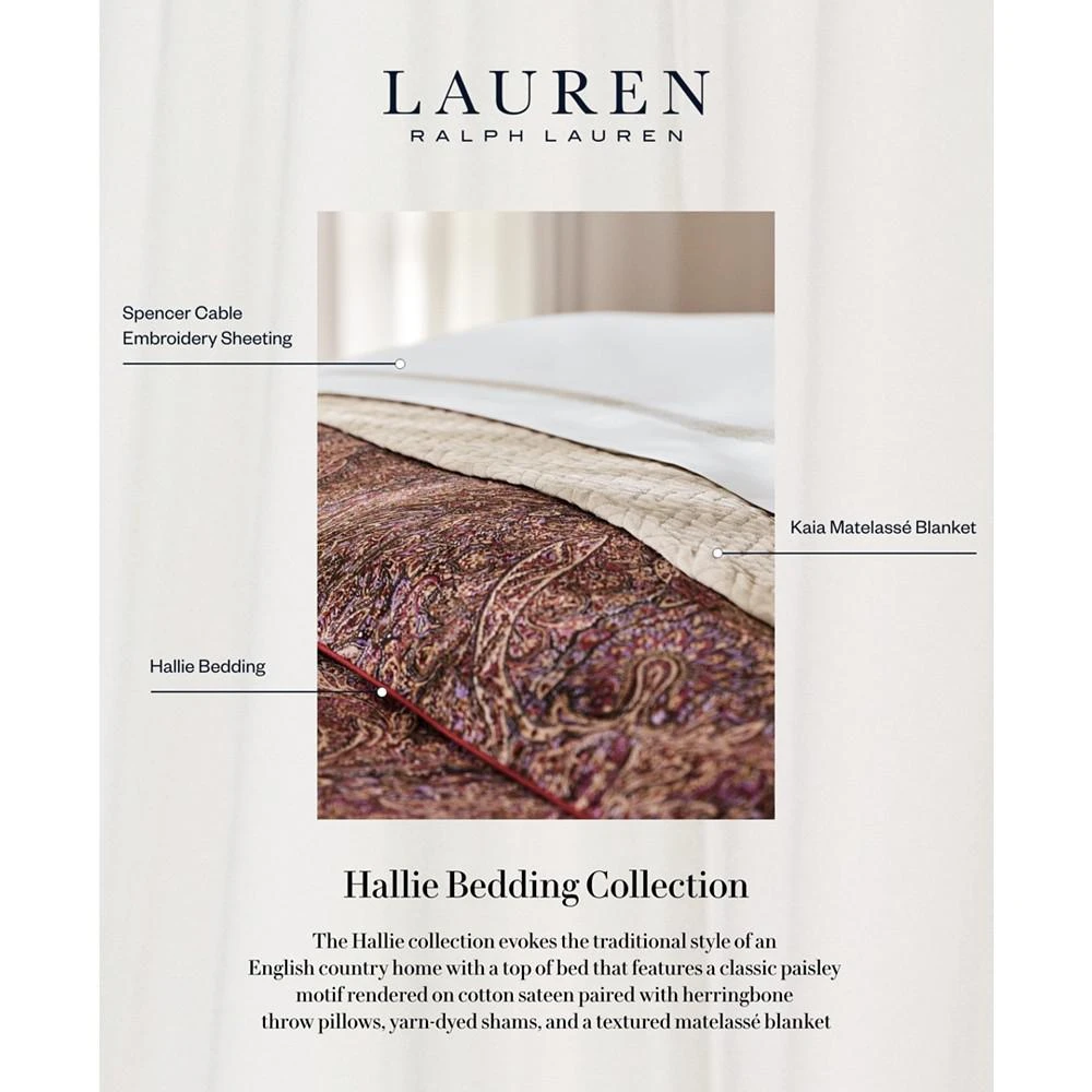 商品Ralph Lauren|Hallie 3-Pc. Comforter Set,价格¥1006,第5张图片详细描述