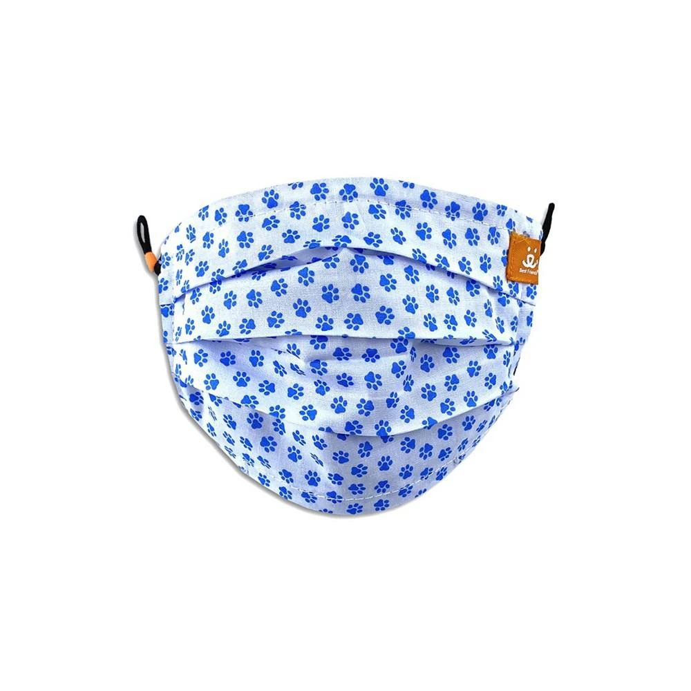 商品ConStruct|x Best Friends Unisex Kids Scattered Paws Pleated Reversible Mask, 3 Pack,价格¥149,第3张图片详细描述