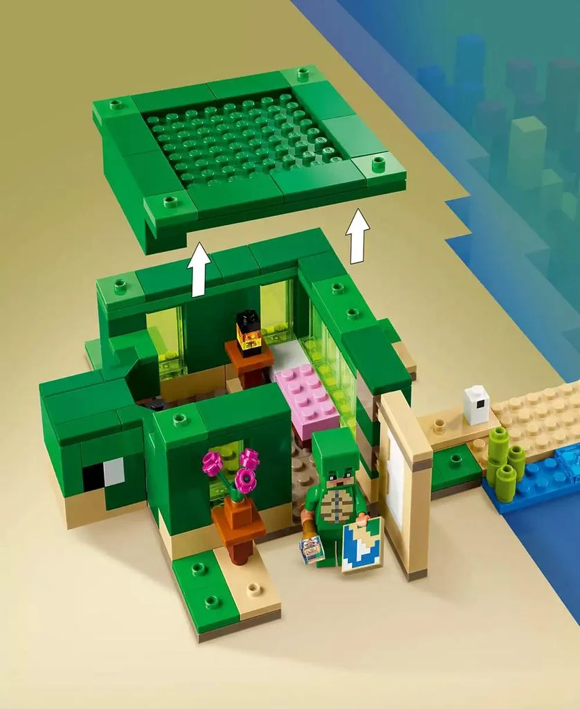 商品LEGO|Minecraft The Turtle Beach House Construction Toy 21254, 234 Pieces,价格¥202,第5张图片详细描述