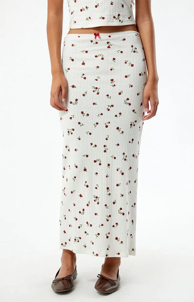 商品Daisy Street|Ditsy Pointelle Midi Skirt,价格¥228,第1张图片