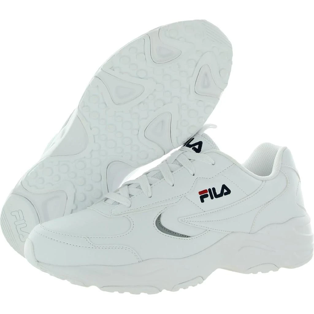 商品Fila|Mastermind Womens Faux Leather Fitness Running Shoes,价格¥286,第3张图片详细描述