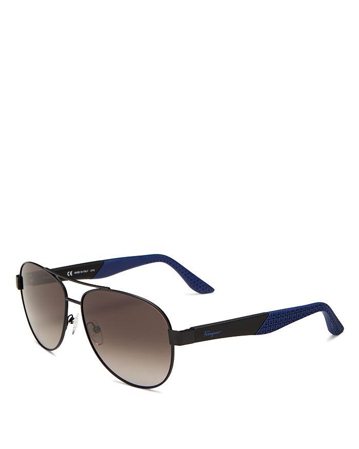 Men's Brow Bar Aviator Sunglasses, 62mm商品第3张图片规格展示