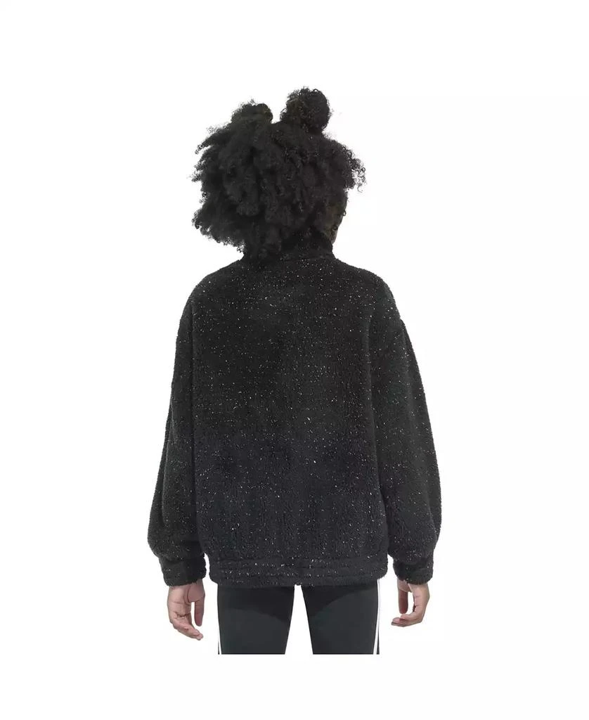 商品Adidas|Big Girls Mock Neck Furry Lurex Sherpa Pullover Jacket,价格¥111,第2张图片详细描述