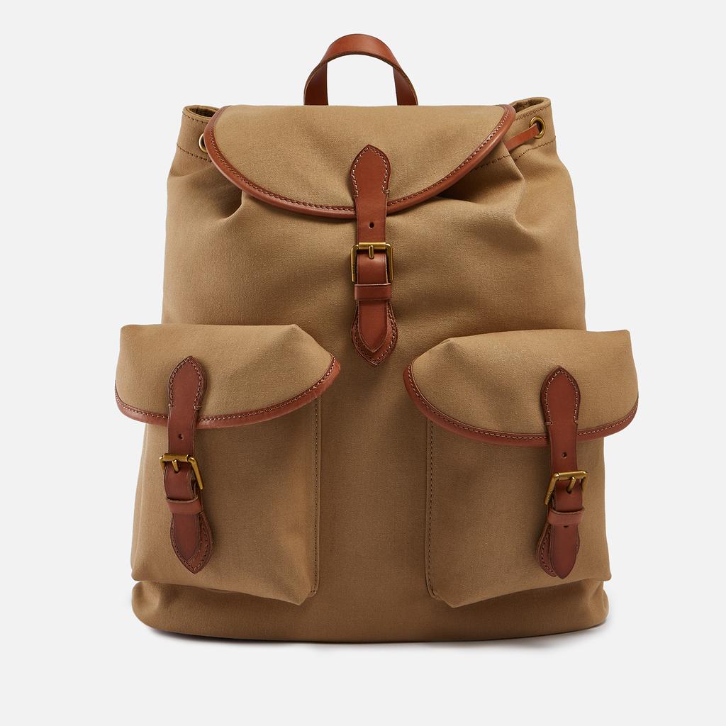 Polo Ralph Lauren Leather-Trimmed Canvas Backpack商品第1张图片规格展示