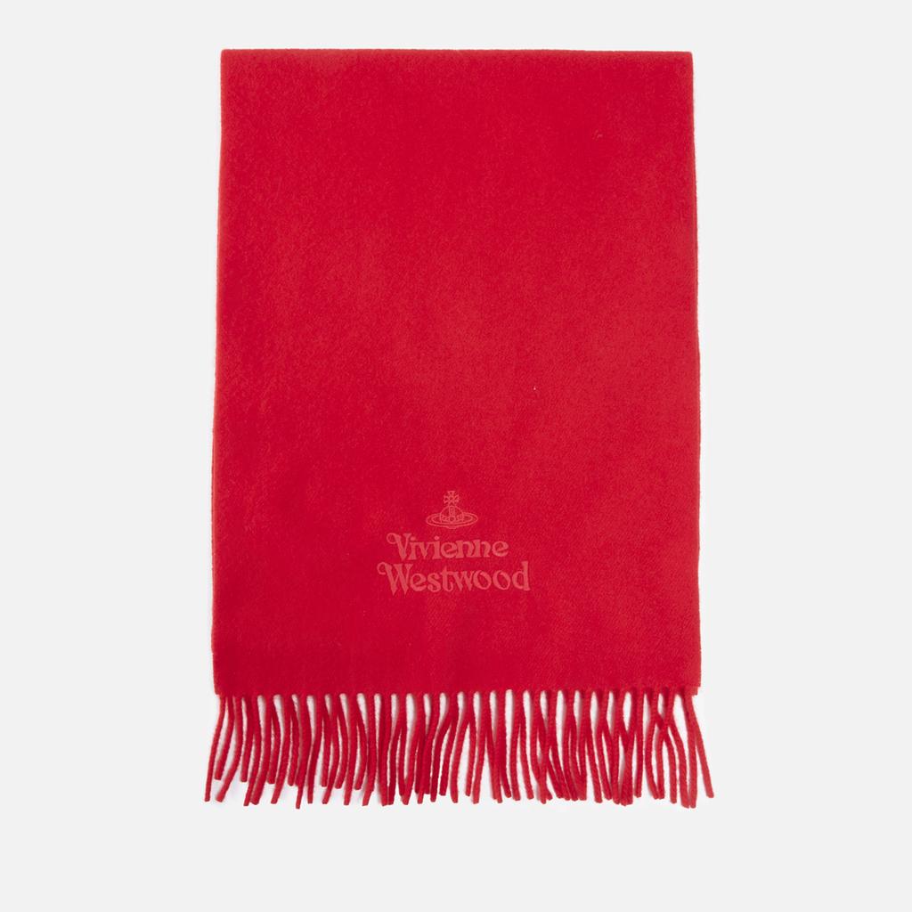 Vivienne Westwood Embroidered Logo Wool Scarf商品第2张图片规格展示