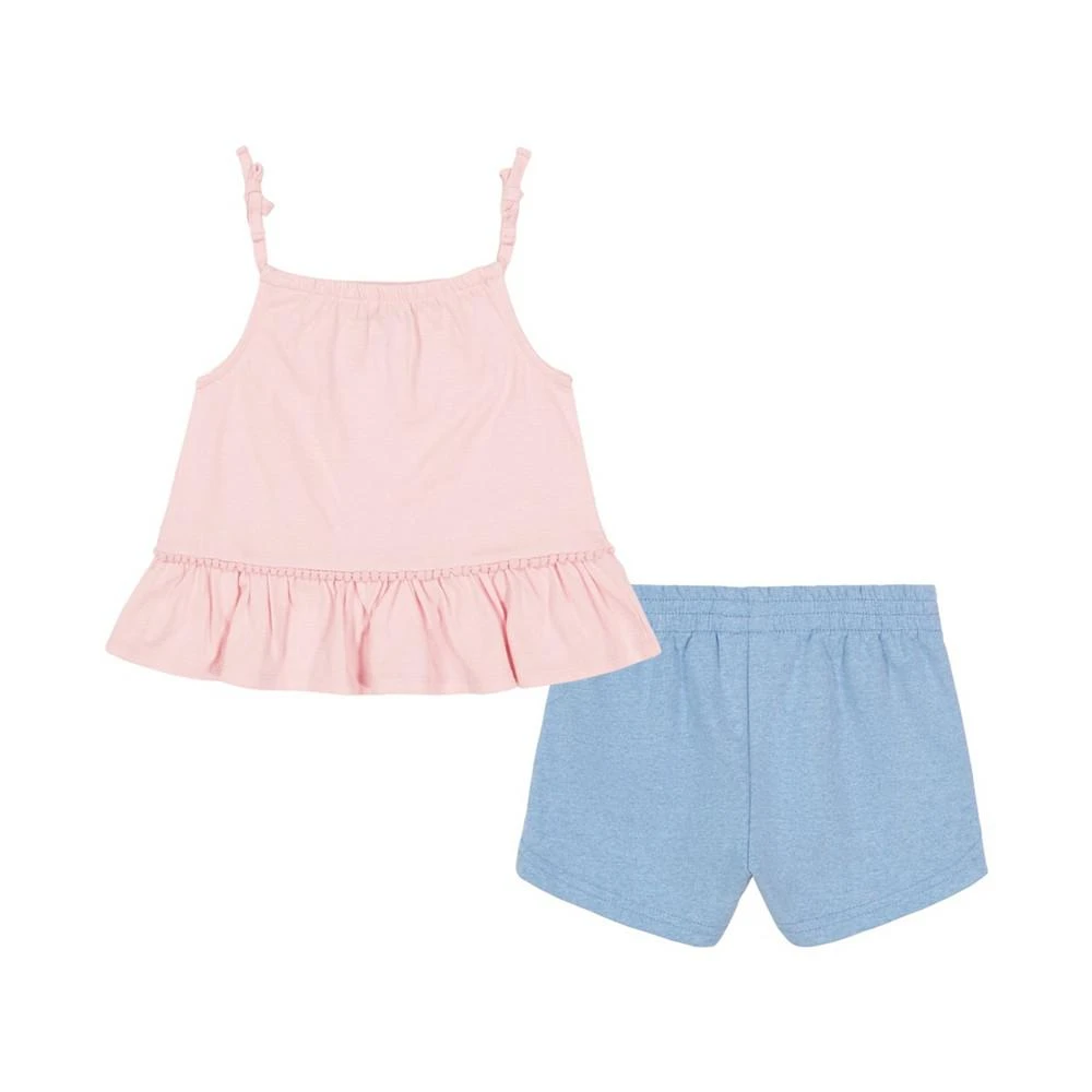 商品Calvin Klein|Baby Girls Tank Top and French Terry Shorts, 2 Piece Set,价格¥112,第2张图片详细描述