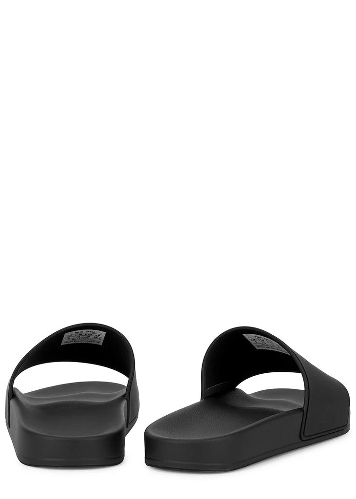 商品Balenciaga|Cities Paris black rubber sliders,价格¥1554,第3张图片详细描述