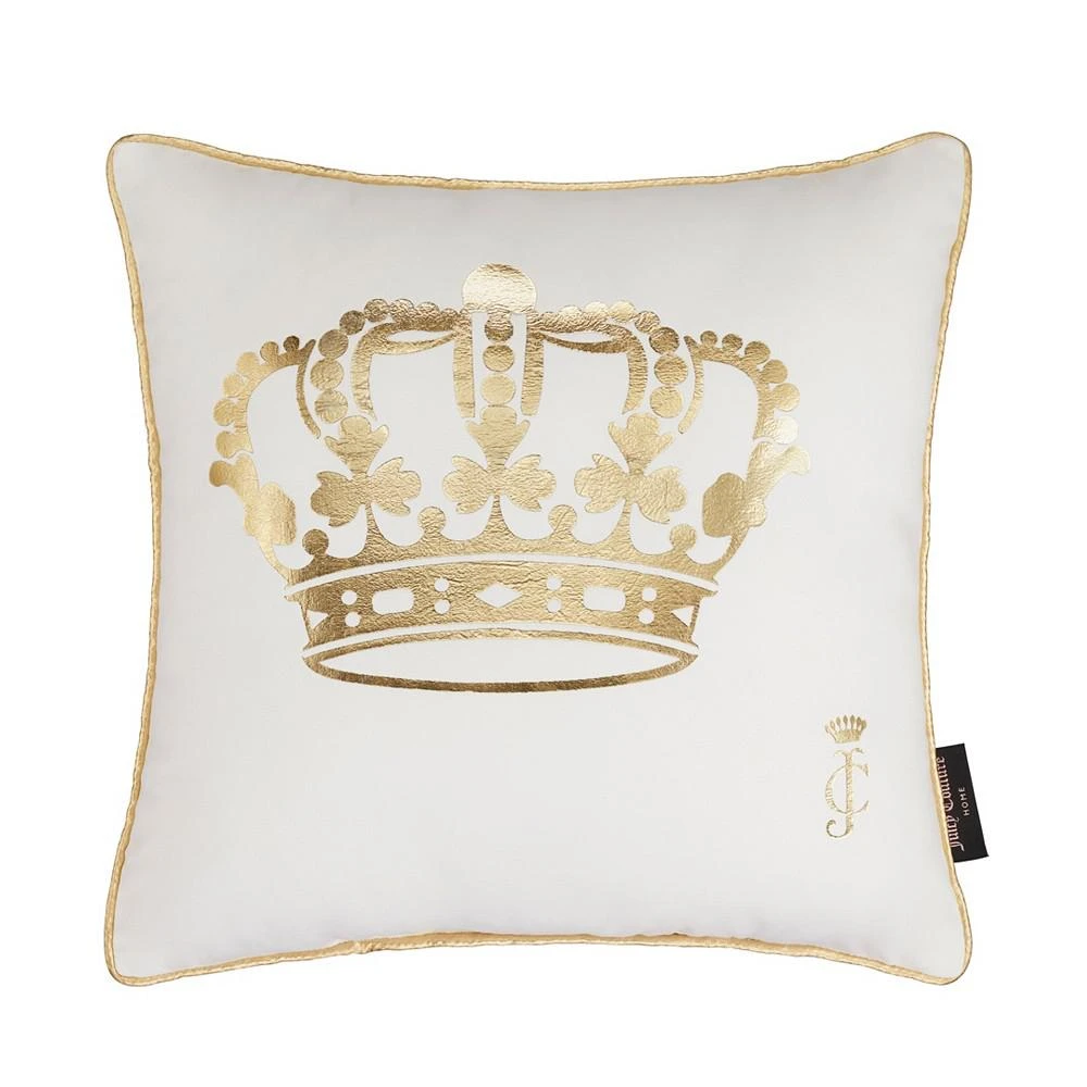 商品Juicy Couture|Royal Crown Decorative Pillow, 18" x 18",价格¥493,第1张图片