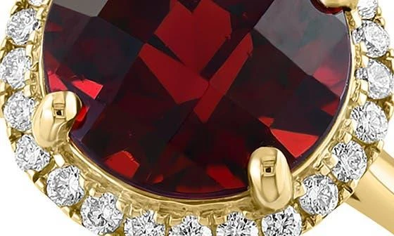 商品Effy|14K Yellow Gold Garnet & Diamond Ring,价格¥6032,第4张图片详细描述