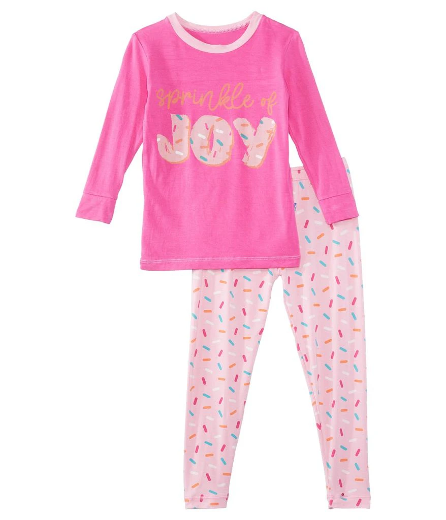 商品KicKee Pants|Long Sleeve Graphic Pajama Set (Toddler/Little Kids/Big Kids),价格¥287,第1张图片