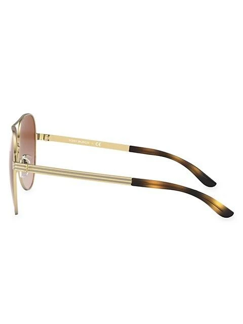 商品Tory Burch|59MM Aviator Sunglasses,价格¥1440,第4张图片详细描述