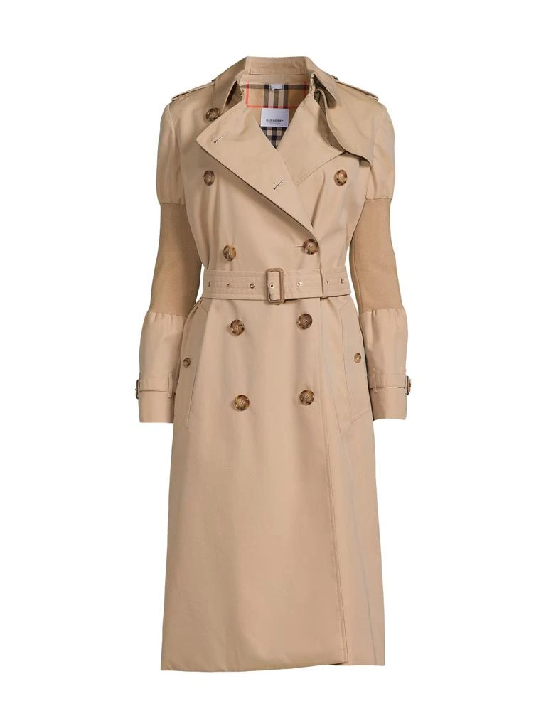 商品Burberry|Double Breasted Belted Trench Coat,价格¥11231,第3张图片详细描述