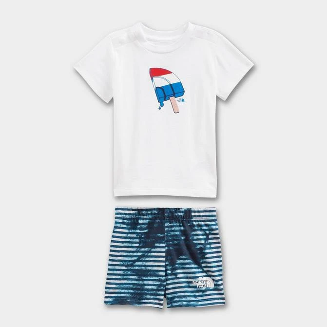 商品The North Face|Boys' Infant The North Face Cotton Summer T-Shirt and Shorts Set,价格¥186,第1张图片