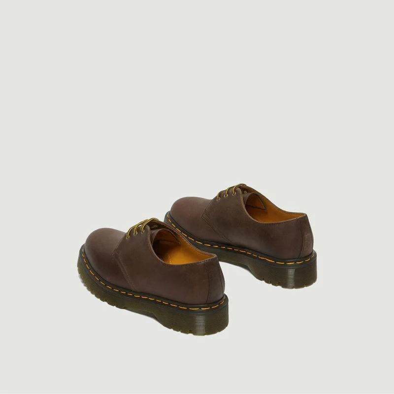 商品Dr. Martens|Leather Derbies 1461 Bex Dark brown crazy horse Dr. Martens,价格¥1226,第3张图片详细描述