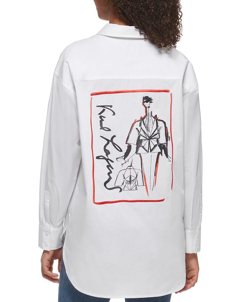 Poplin Button Up Shirt商品第7张图片规格展示