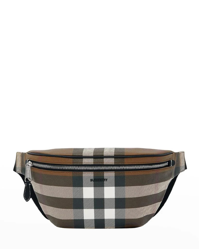 商品Burberry|Men's Cason Giant Check-E Canvas Belt Bag,价格¥6407,第1张图片