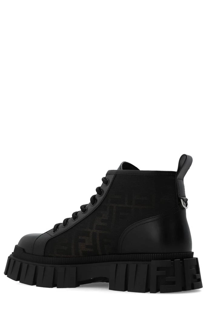 商品Fendi|Fendi Monogrammed Lace-Up Ankle Boots,价格¥9829,第3张图片详细描述