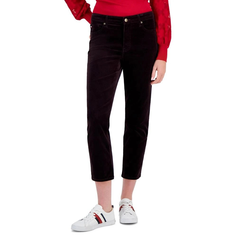 商品Tommy Hilfiger|Women's Mid-Rise Corduroy Ankle Pants,价格¥271,第1张图片详细描述