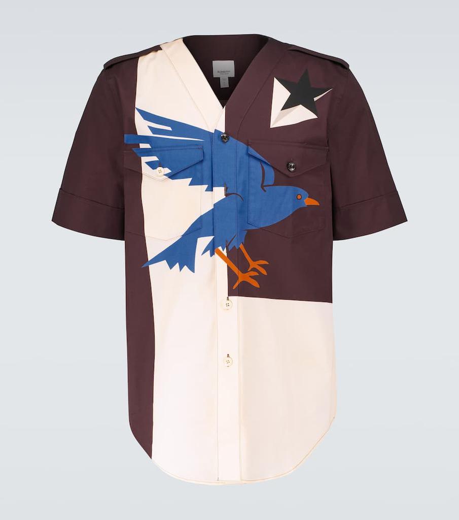 商品Burberry|棉质印花短袖衬衫,价格¥8873,第1张图片