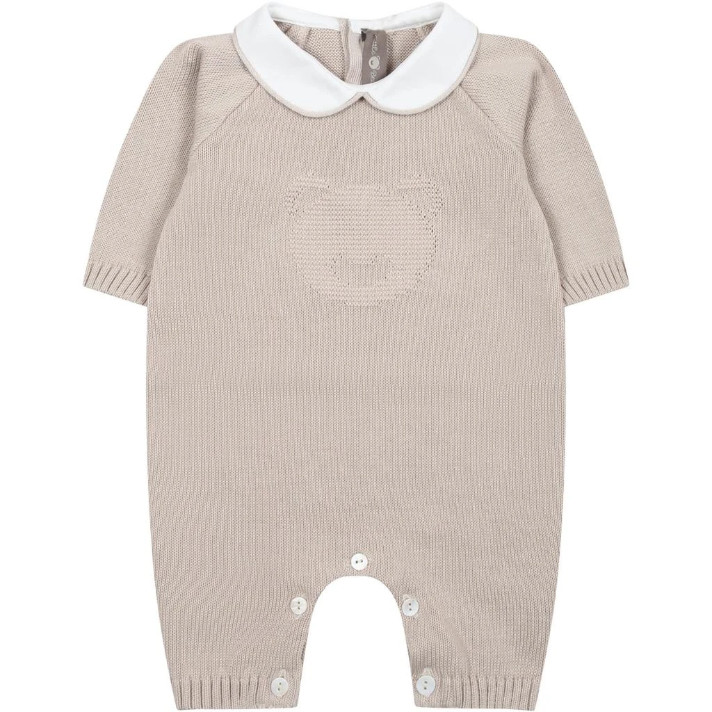 商品Little Bear|Beige Babygrown For Baby Kids,价格¥1488,第1张图片