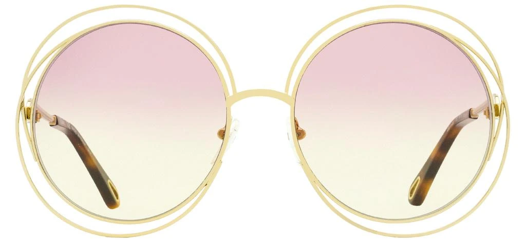 商品Chloé|Chloe Women's Halo Sunglasses CE114S 702 Gold/Havana 58mm,价格¥1179,第2张图片详细描述
