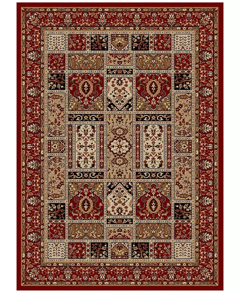 商品KM Home|CLOSEOUT! Pesaro Panel Red 2'2" x 7'7" Runner Area Rug,价格¥551,第1张图片